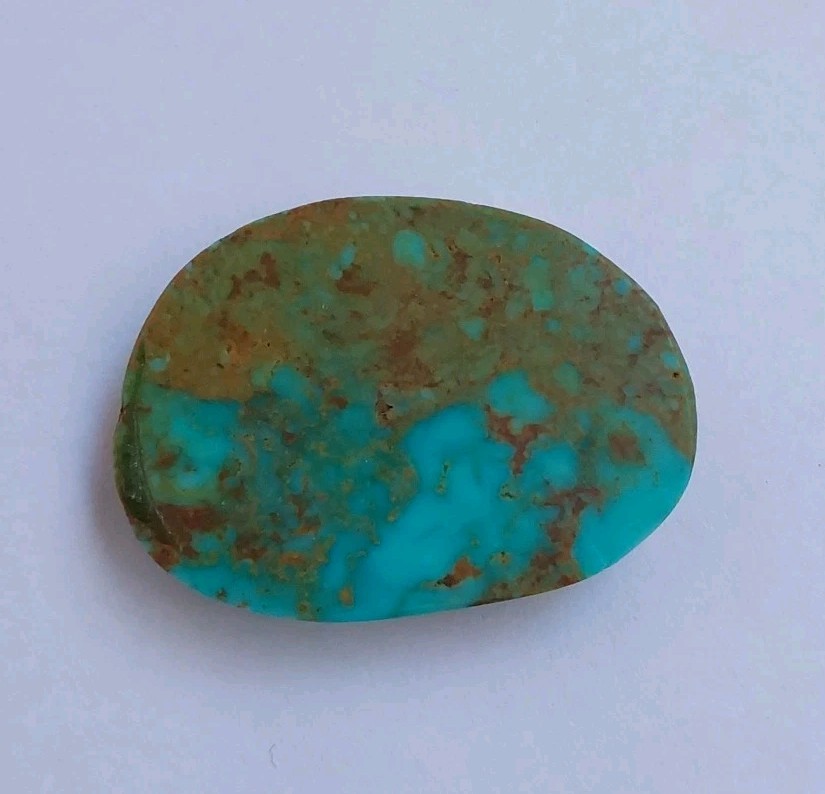 Natural Bisbee Turquoise 38 Carat Cabochon Sky Blue & Brown No Backing #13