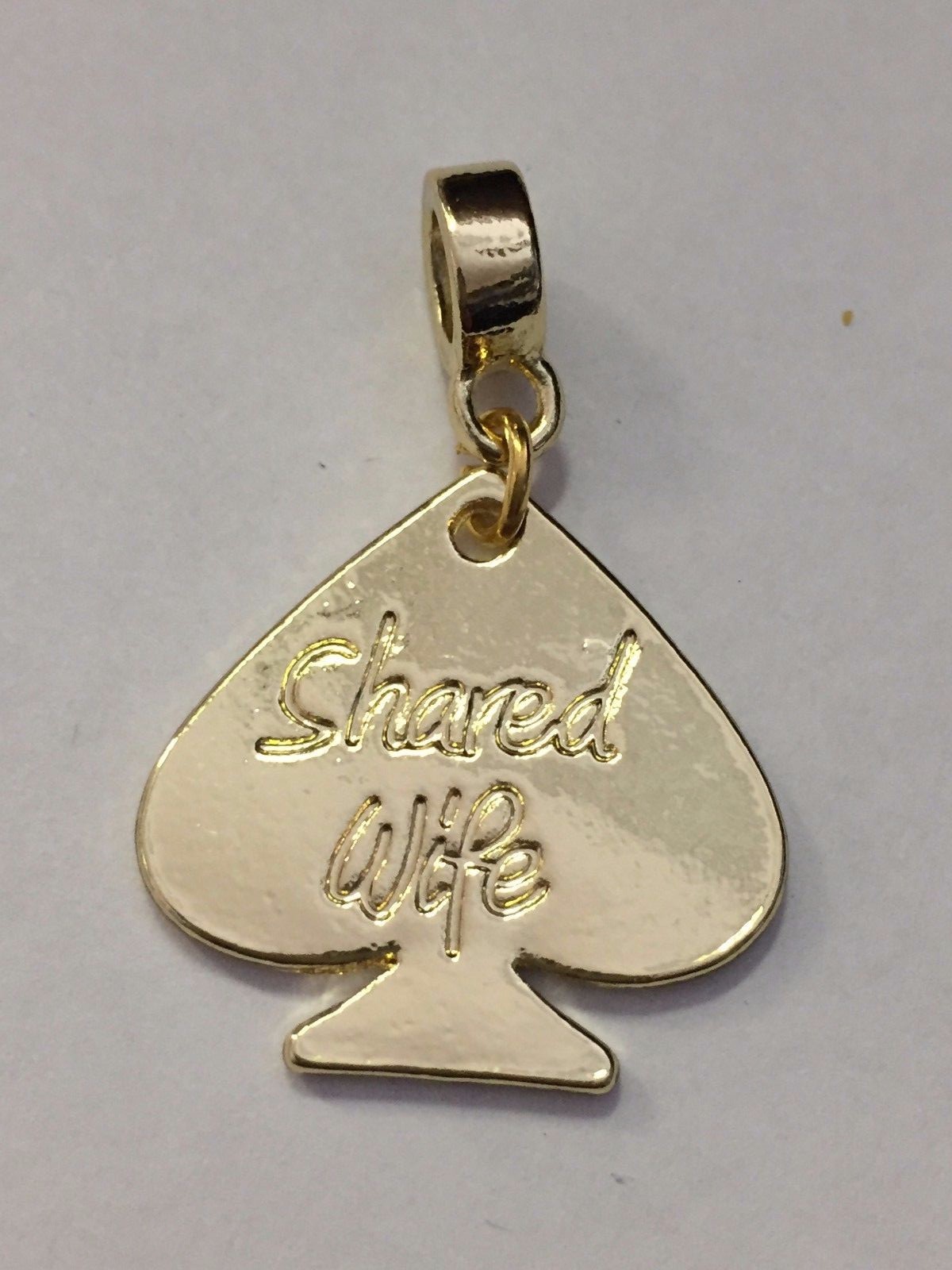SHARED WIFE Spade Charm for Anklets Necklace Bracelet etc. – BLACK, SILVER, GOLD