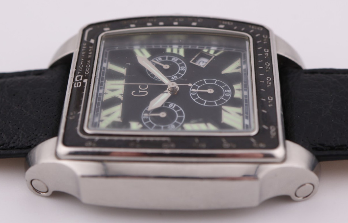 Guess Collection Swiss Made Men’s Chronograph Watch – GC 30007GA – New Battery