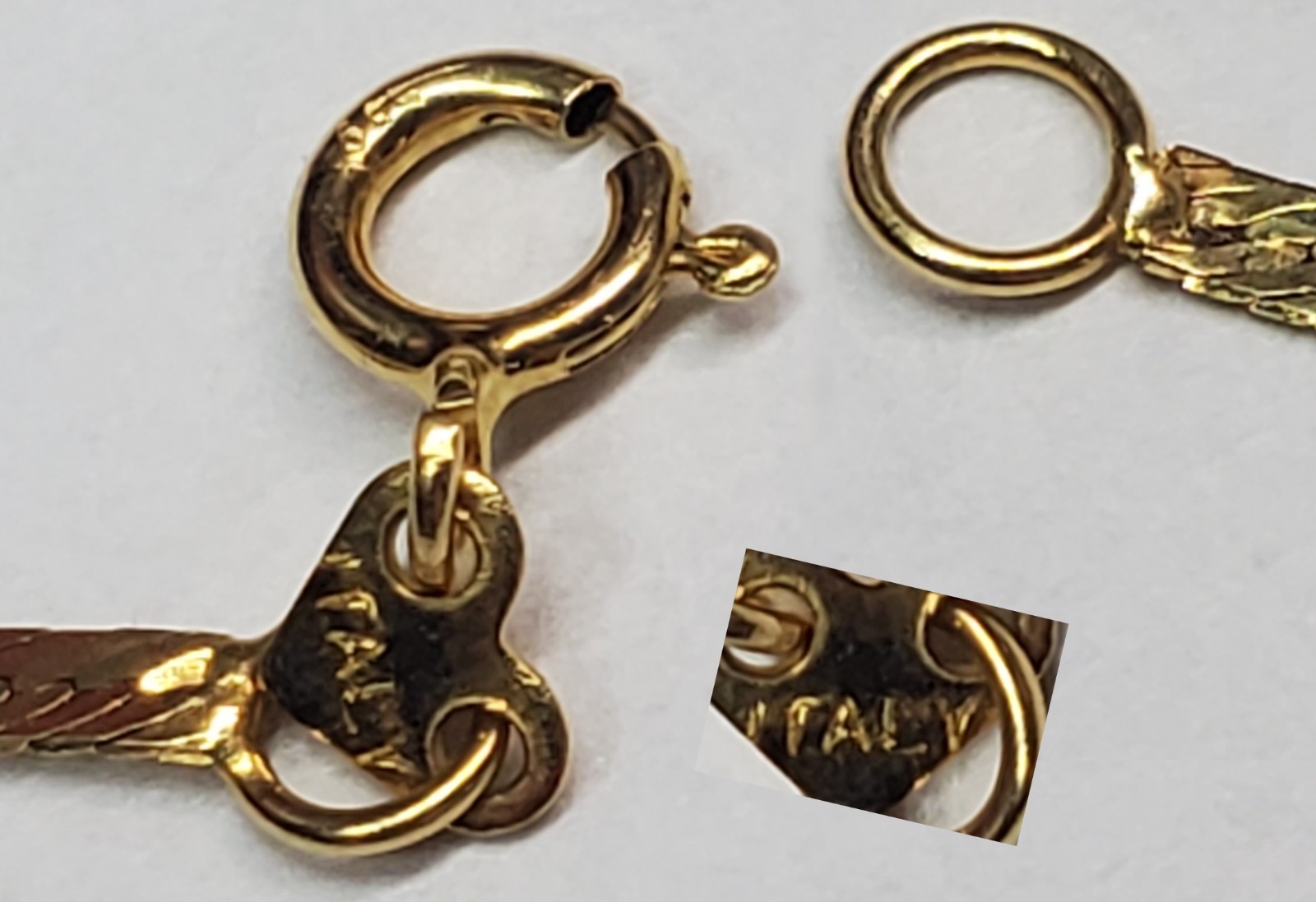 14k 1.58g Gold Chain (18inch & never worn) + 14k 0.57g Gold Filled Cross Pendant