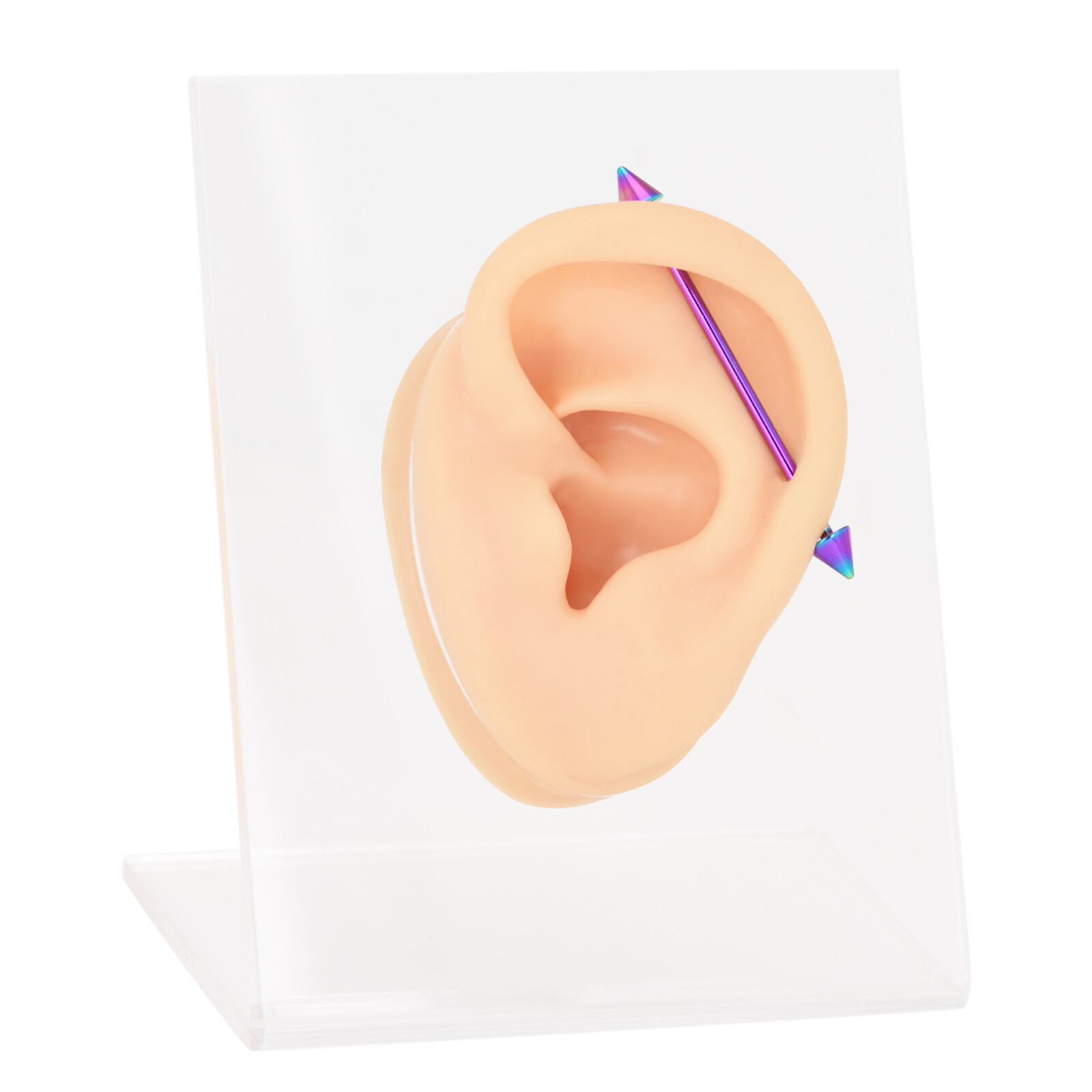 14G Stainless Steel Industrial Barbell Earring Cartilage Piercing Jewelry – ONE