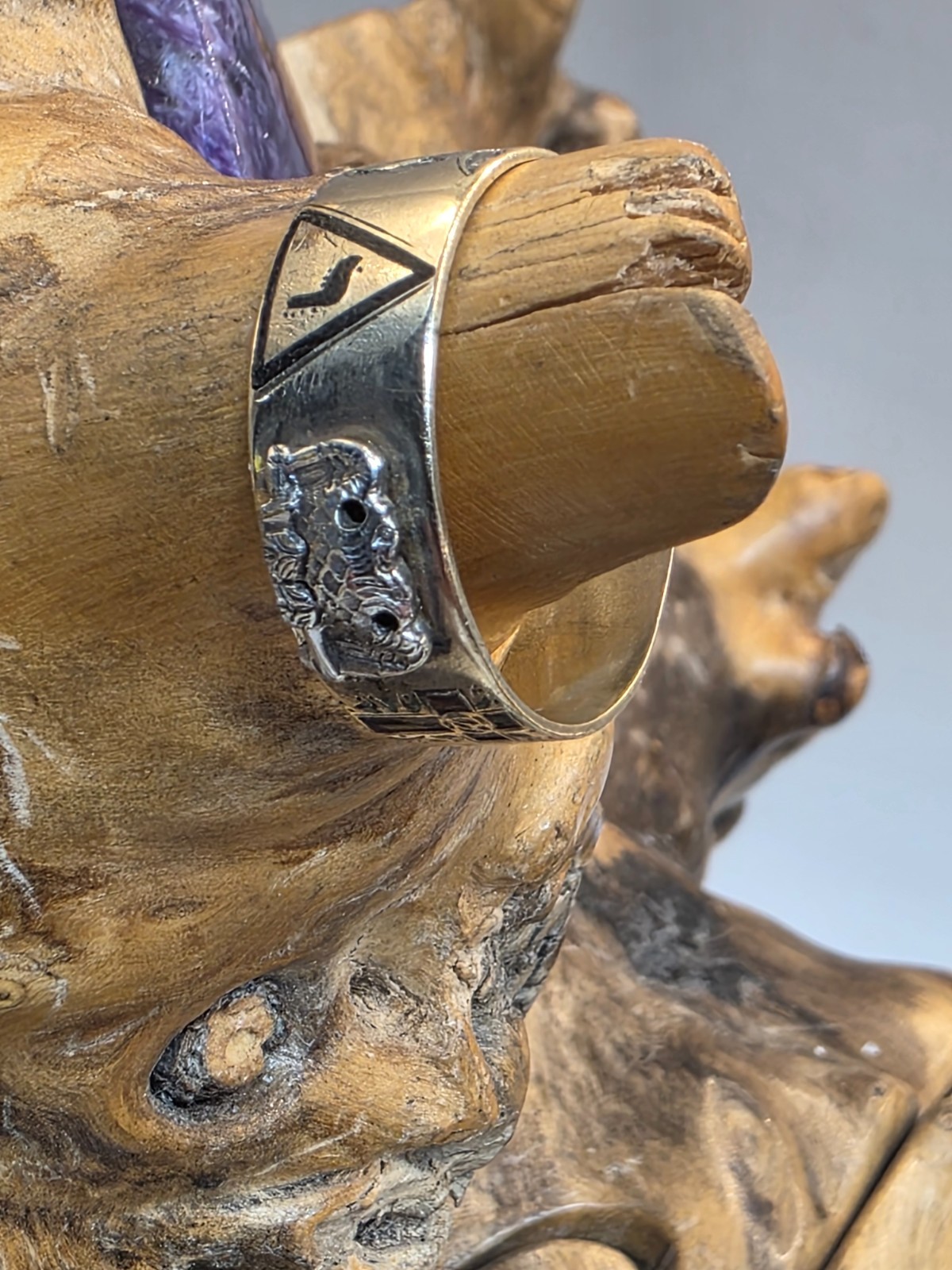 14K Scotish Masonic Ring Insciption “Virtus Junxit Mors Non Separabit,” Antiq