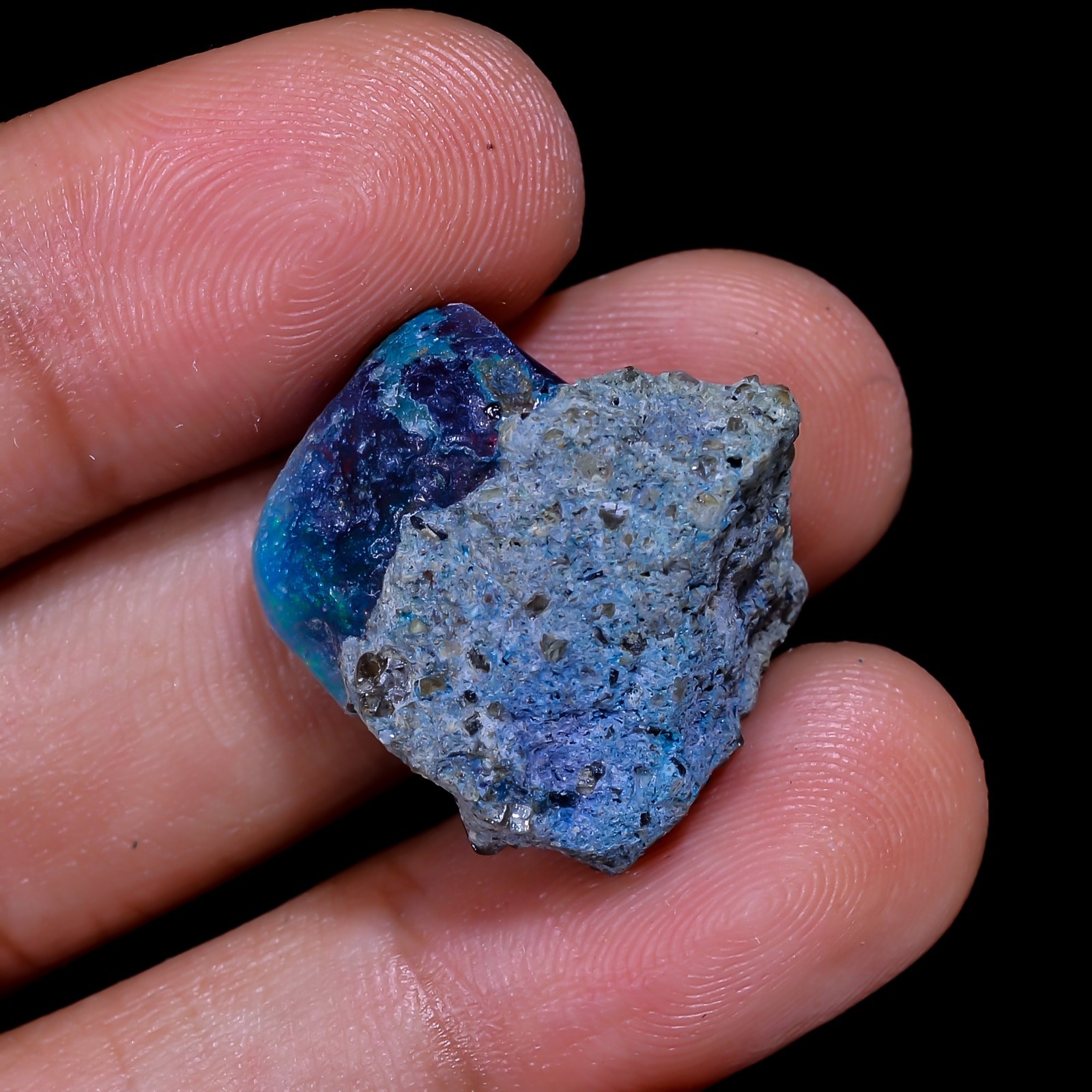 14.00 Ct Natural Black Ethiopian Opal Rough – Ideal for Jewelry, Smoked Opal Raw