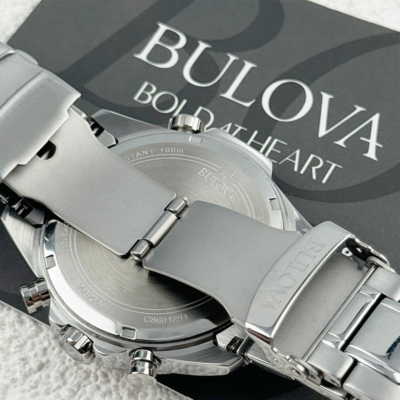 Bulova Marine Star 96B256 Blue Dial Men’s Chronograph Quartz Watch 43mm