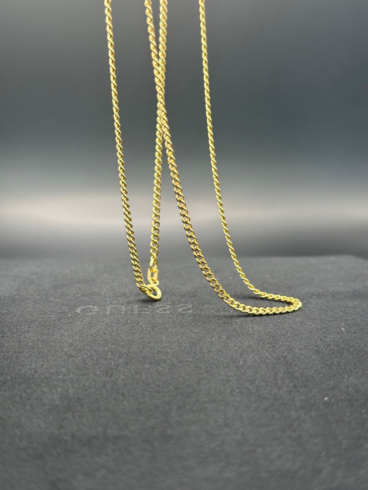14K Yellow Gold Curb Link Chain Necklace 18″2.2mm 2.75g 585 Stamped Real Genuine