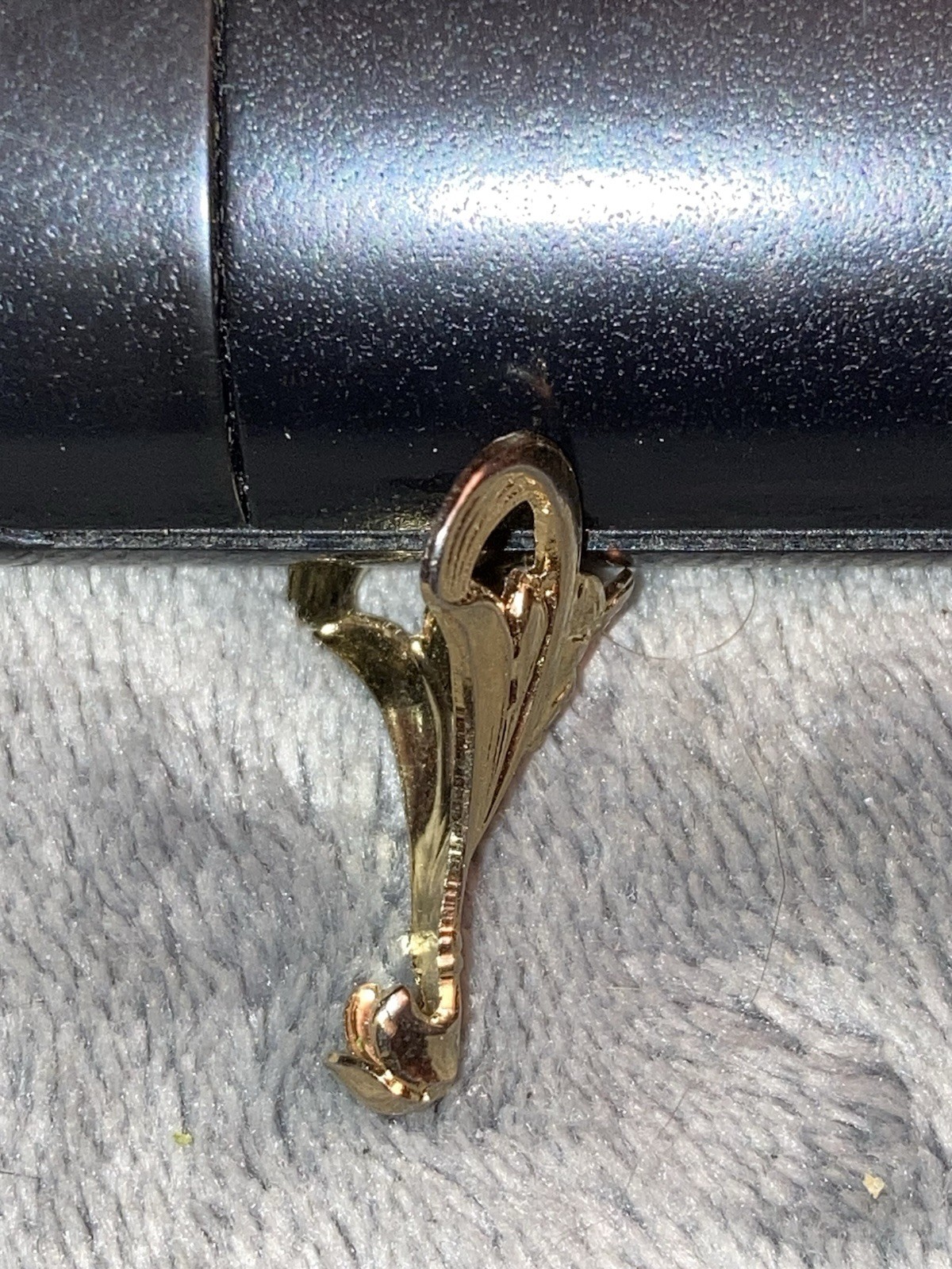 2 Sets of 4 Gold Plated Brass 7/8” Tall Folded Corner Findings Stampings