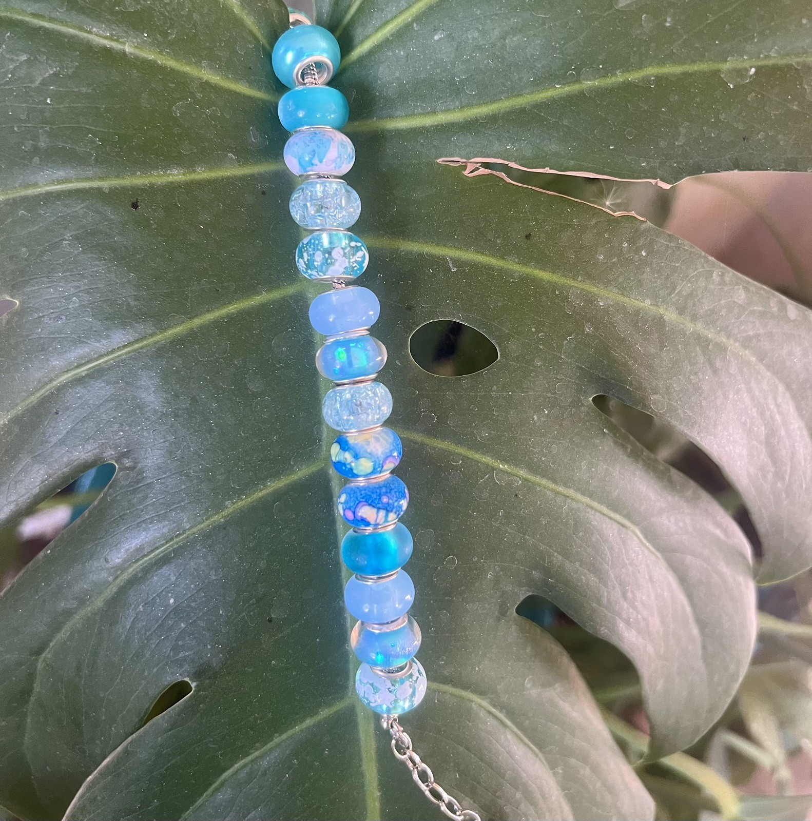 Rhinestone Bracelet Gift, asst. colors, adj, charm