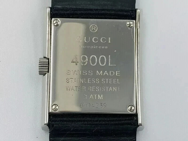 GUCCI Ladies Quartz Watch 4900L Swiss Made Stainless Steel All Original