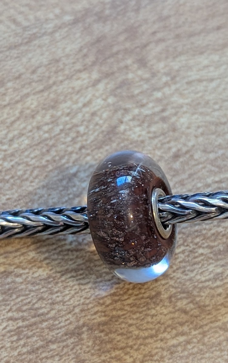 Authentic Retired TrollBeads Brown Desert Bead