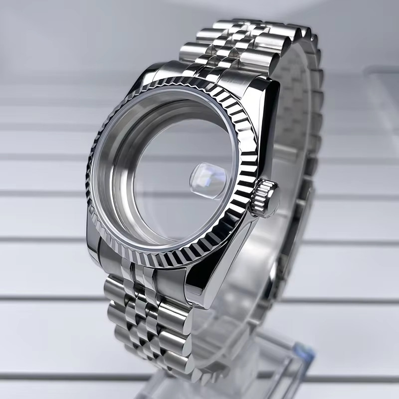36Mm/39Mm NH35 Case Fluted DJ Bezel Sapphire Glass 316L Soild Stainless Steel Se