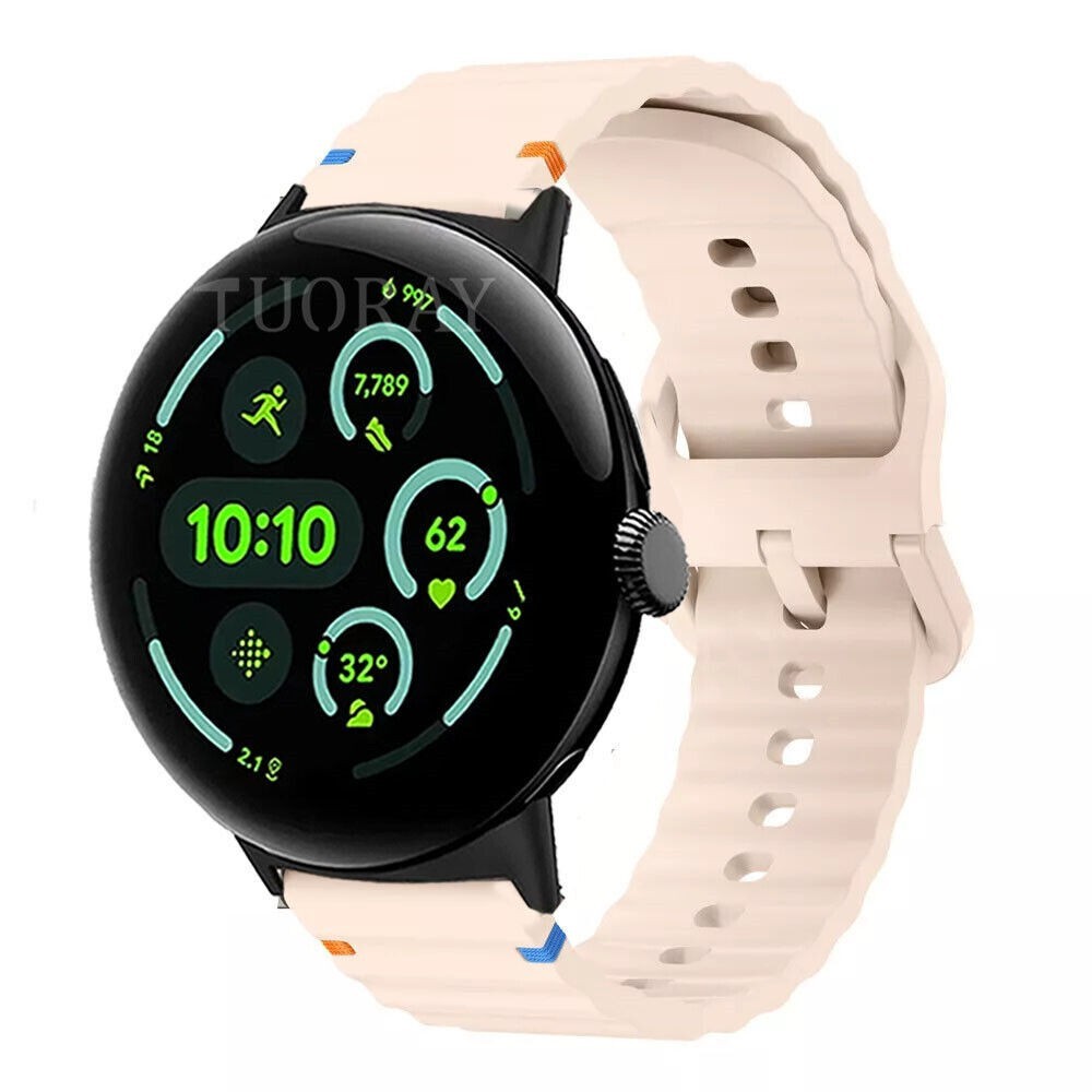 Silicone Sport Watch Band Strap For Google Pixel Watch/Watch 2/Watch 3 41mm 45mm