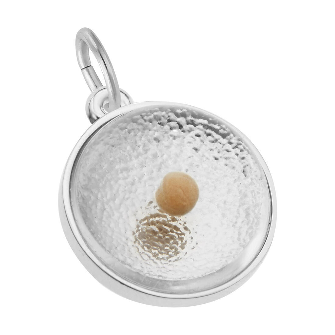 Mustard Seed Charm by Rembrandt 10K or 14K Gold or Sterling Silver