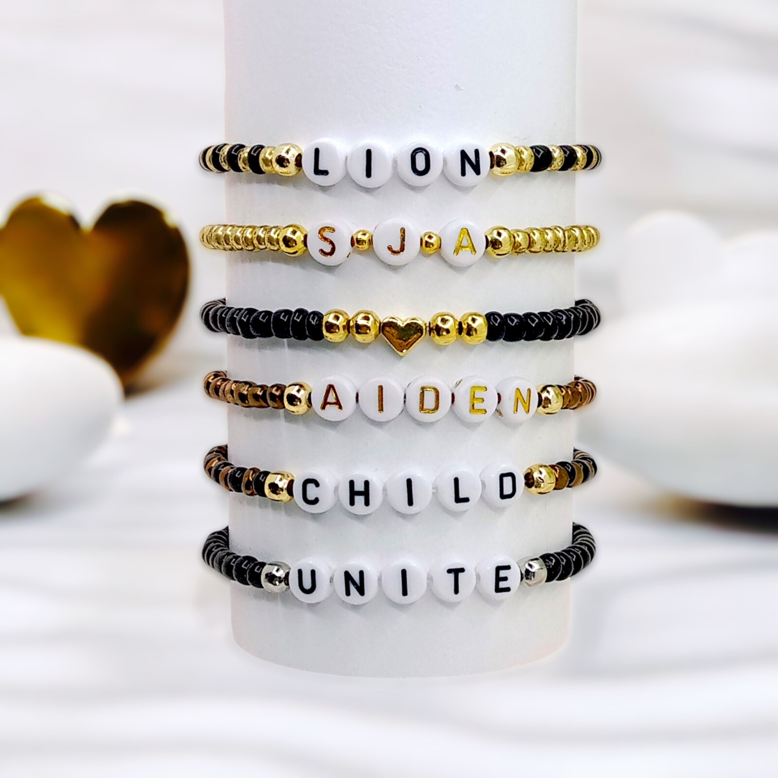 1-5-10-100 Custom Name Bracelet/Personalized Bracelet/Friendship Bracelet/Bulk