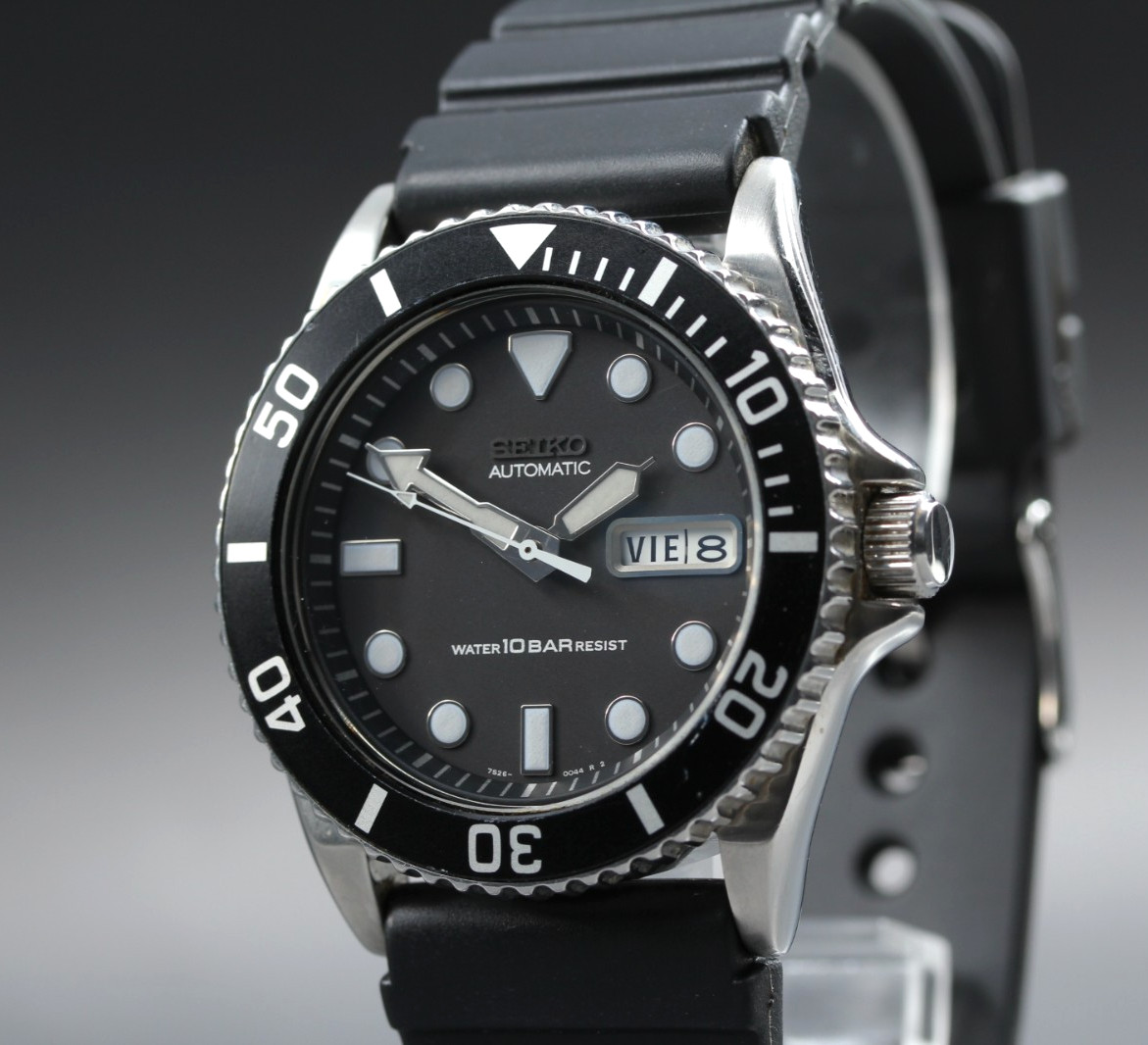 [Near MINT] Seiko Diver’s SKX031 7S26-0040 Automatic Black Men Watch From JAPAN