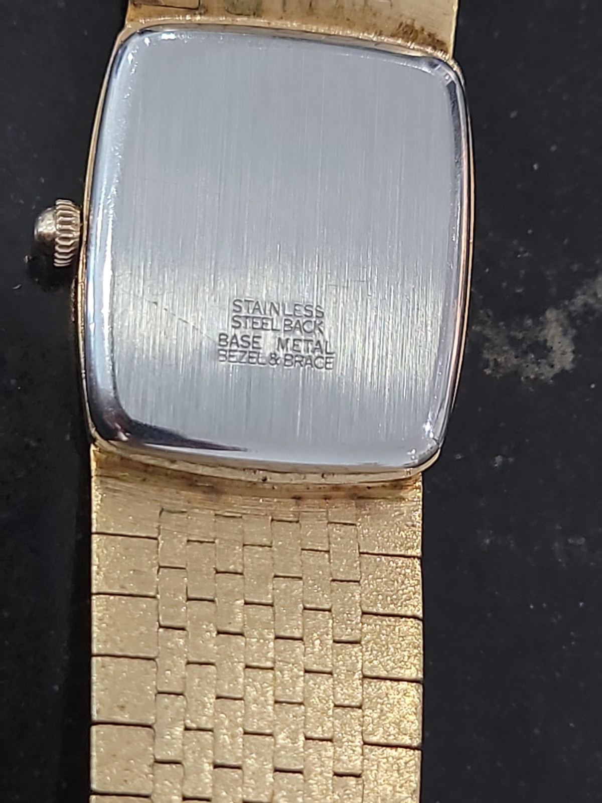 Vintage Men’s Wittnauer Integrated Bracelet Gold Quartz Watch New Battery