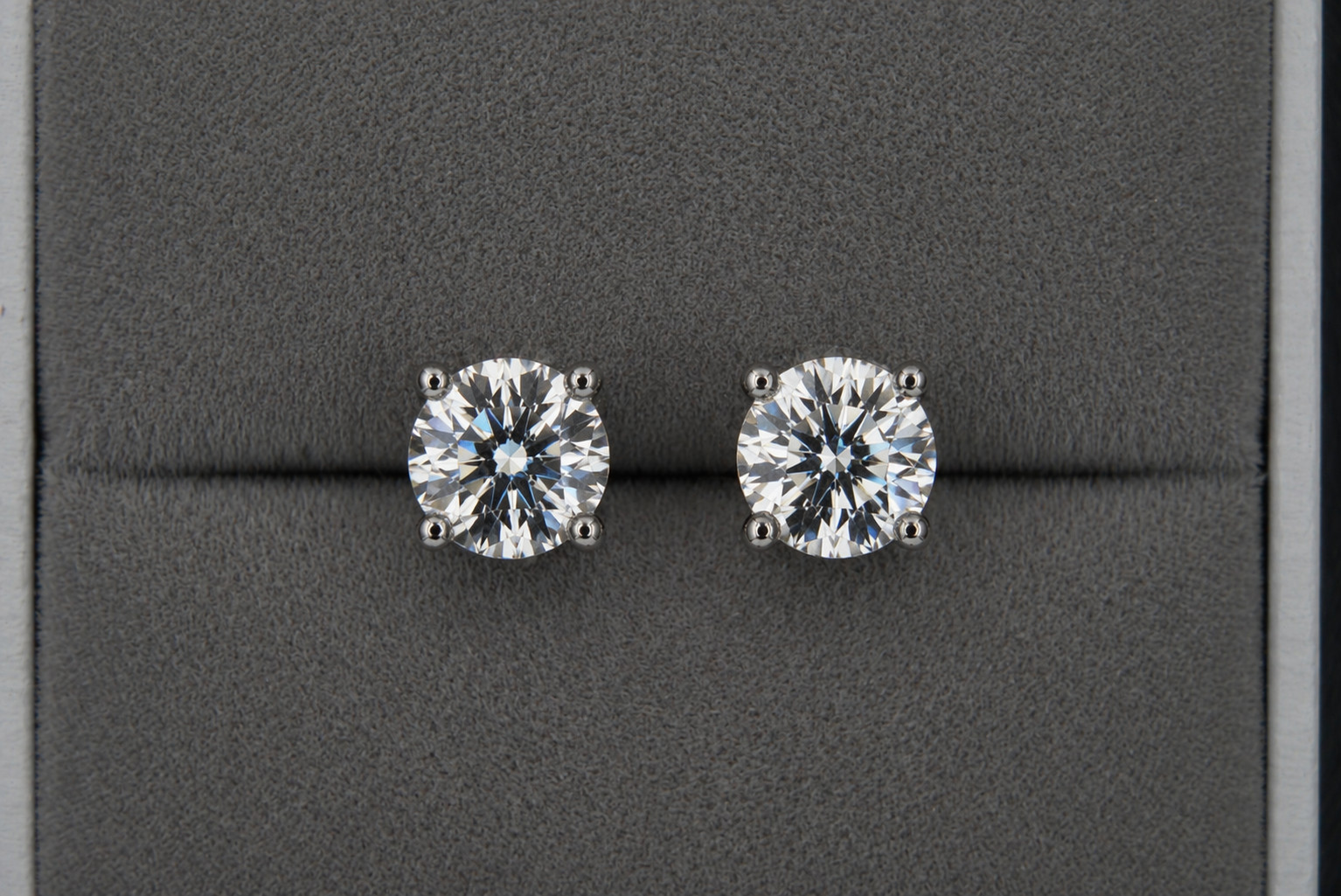 Real Moissanite Stud Earrings Screw On 925 Silver Iced Out HipHop Passes Tester