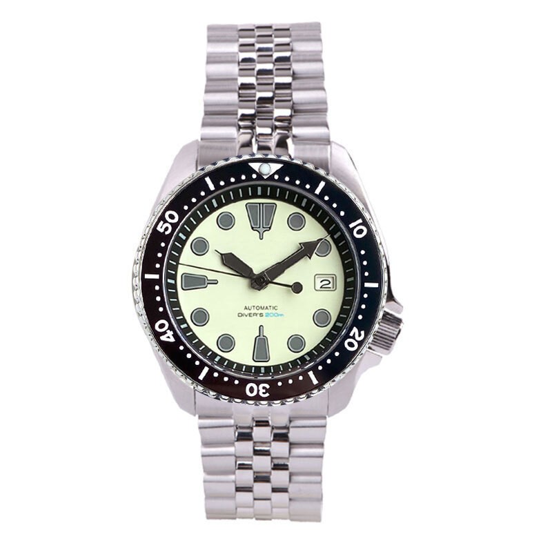 Tandorio 41mm Diving Style Sapphire Full Lume Dial Japan NH35A Auto Men Watch
