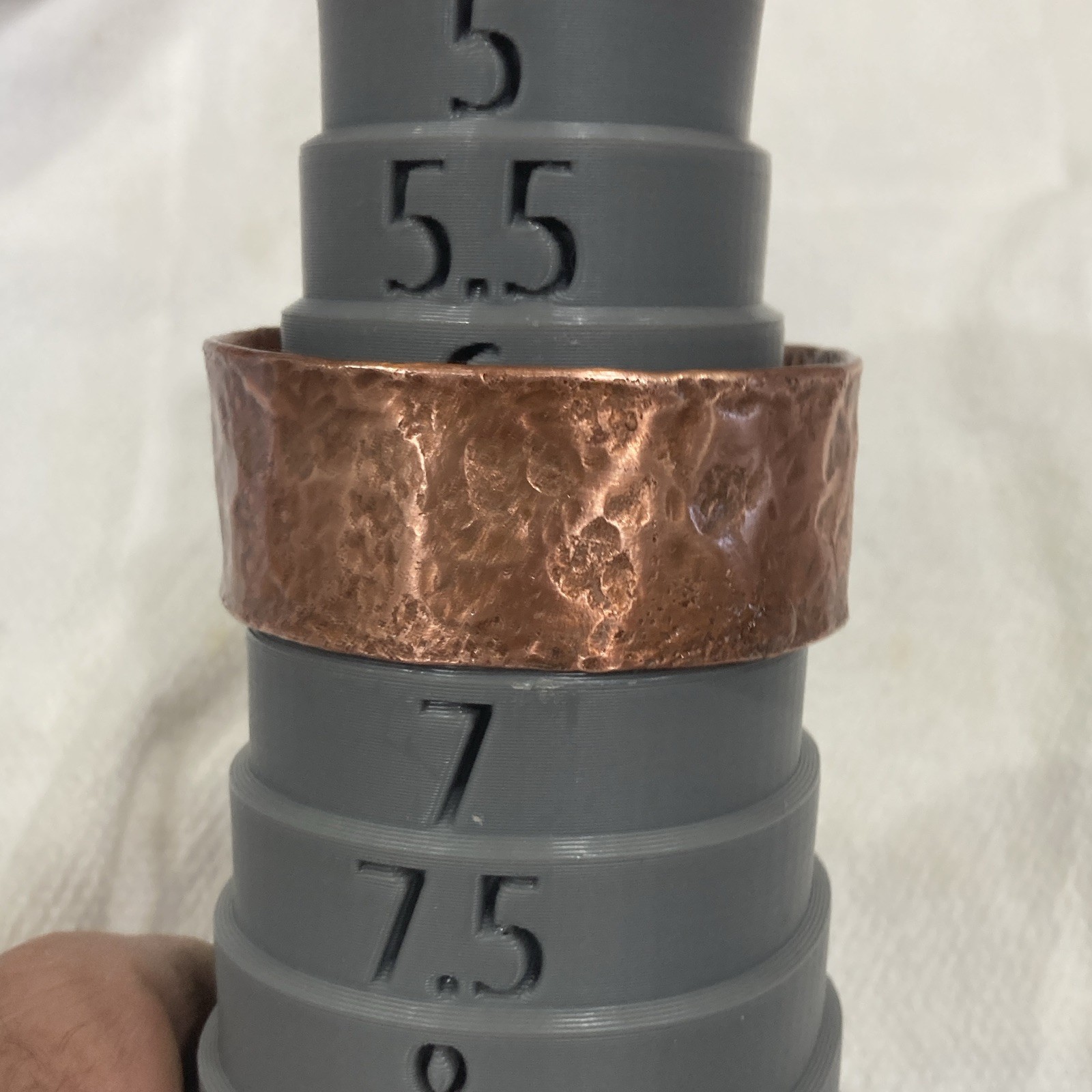 Hammered Copper Open Cuff Bracelet, 1.52 oz. 💯 % Copper size 6 to 6 1/4