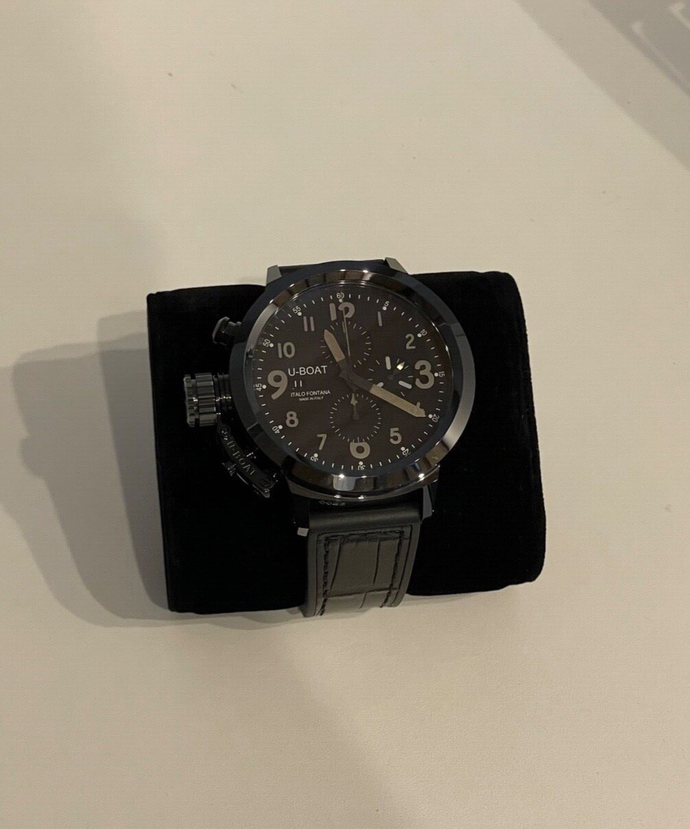 U-Boat Italo Fontana Black Men’s Watch Pristine Condition 