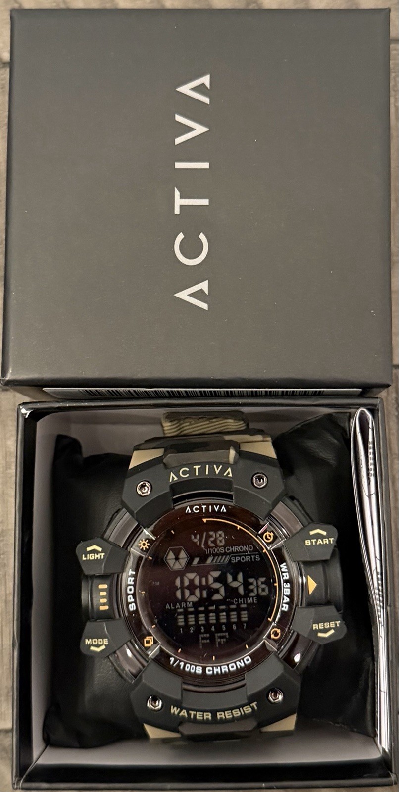 Activa Armour X Invicta Digital Watch 50mm Camouflage Khaki (ACW8050MC-001)