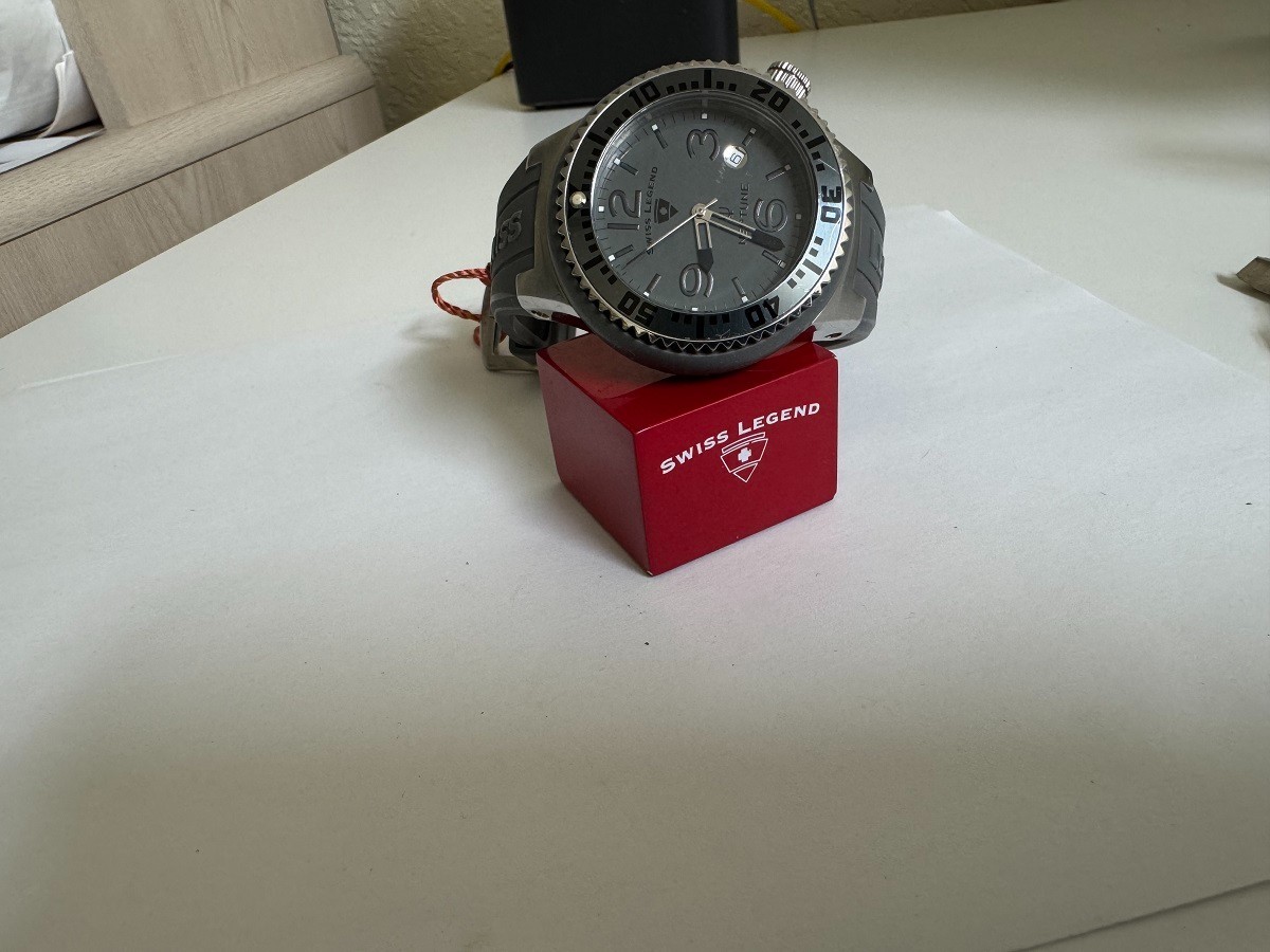 Swiss Legend Men’s Neptune 21848P Gray phantom dial watch 48mm