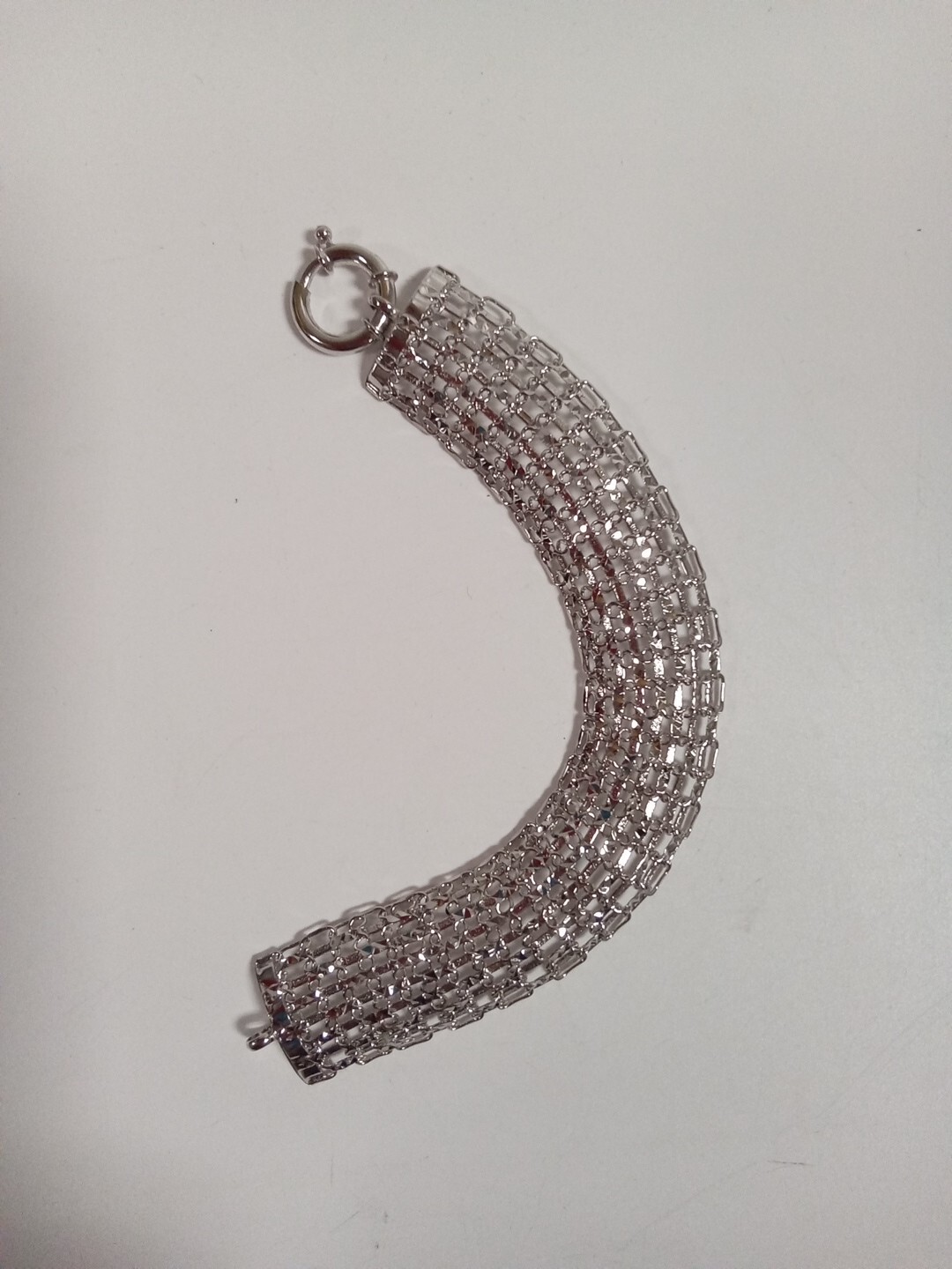 Technibond Sterling Silver Diamond Cut Tapestry 6.5″ Bracelet – B23