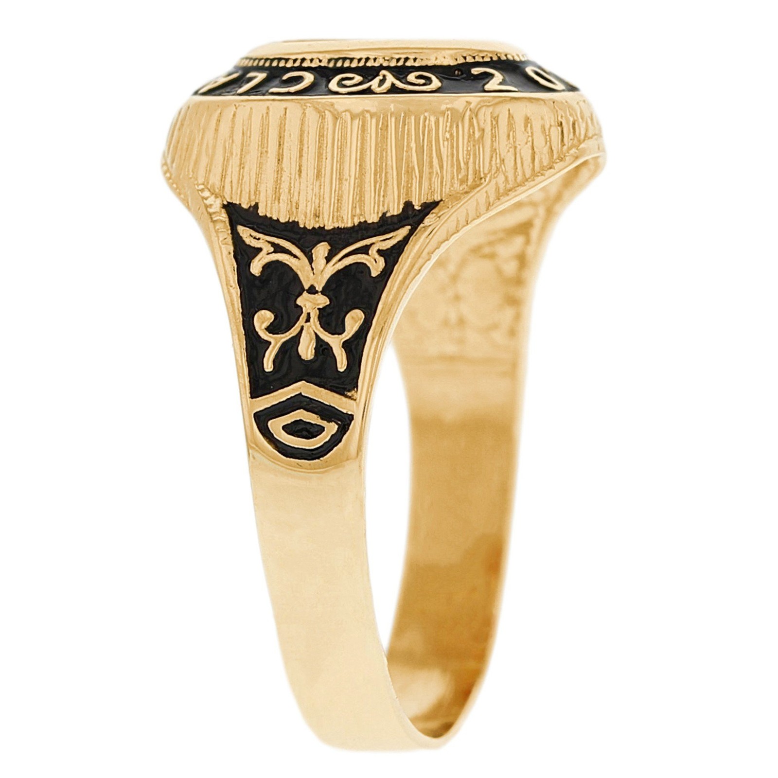 10k or 14k Gold Simulated August Birthstone 2026 Class Graduation Ring