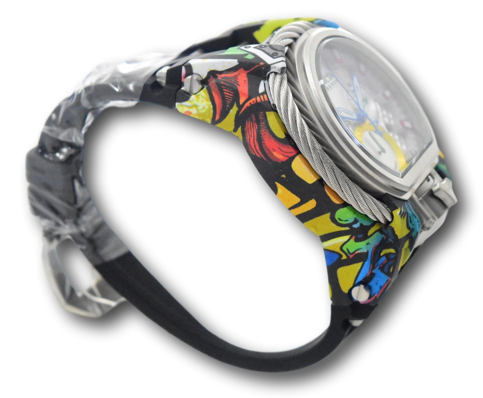 Invicta Reserve Bolt Zeus Magnum 52mm Graffiti Hydroplated Chrono Watch 32803