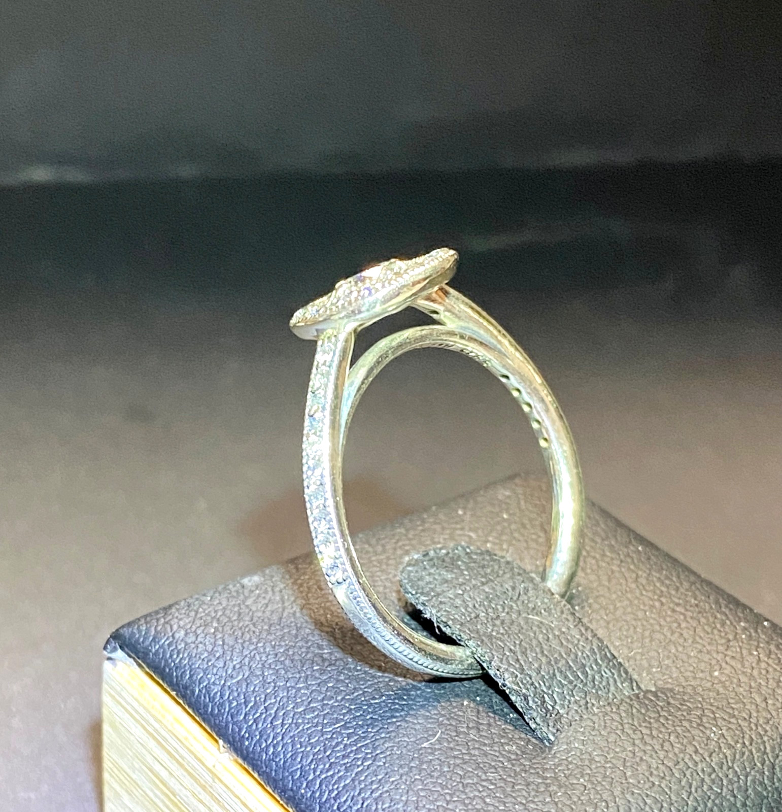Vintage Sterling Silver Pandora Allure CZ Ring Size 8.5 8 1/2