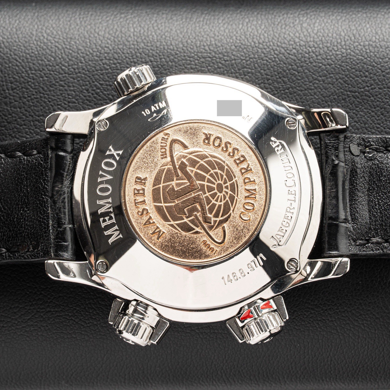 Jaeger-LeCoultre Master Compressor Memovox Alarm Steel Black 41.5mm 146.8.97/1