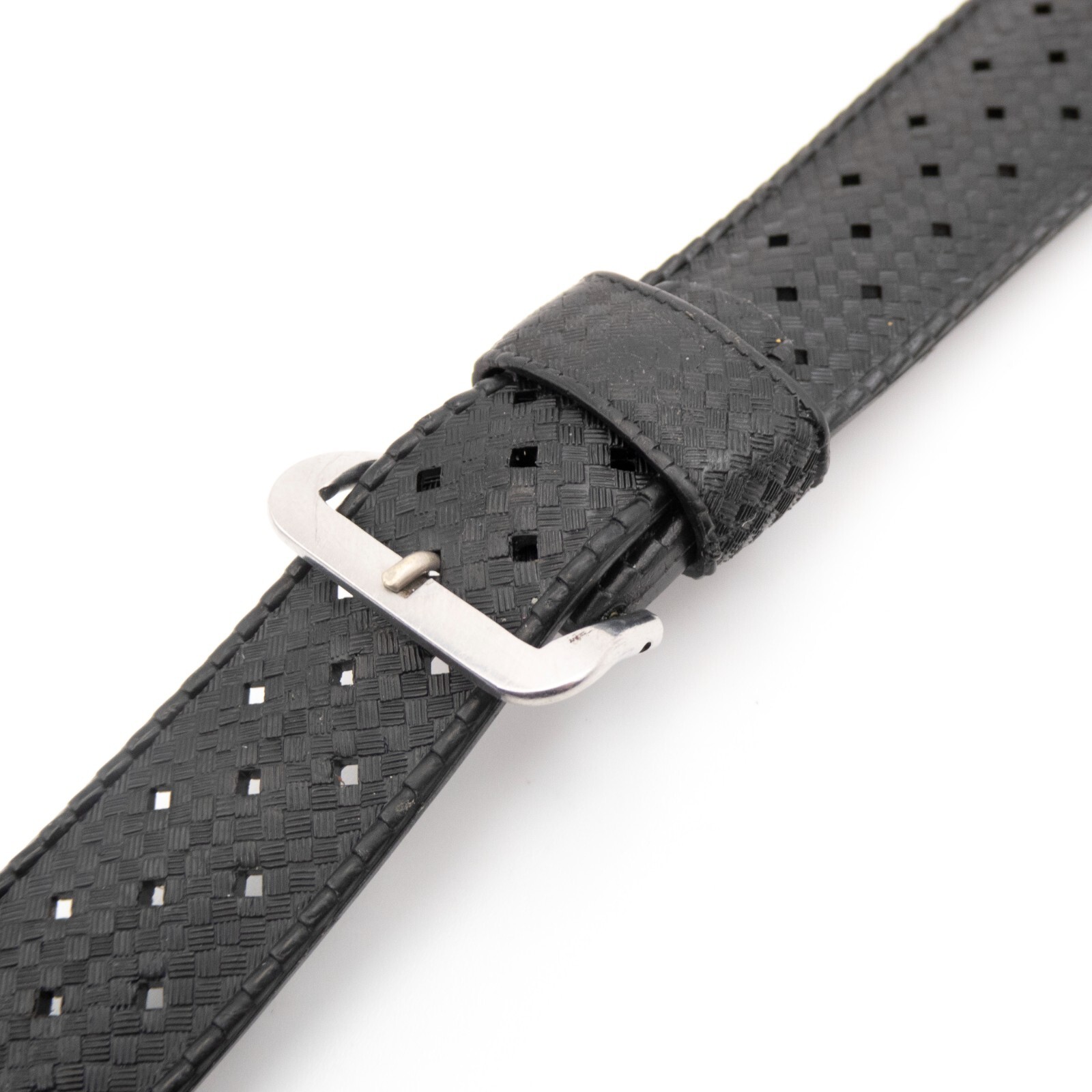 Vintage Swiss Made “Tropic” 20.6 mm sport style rubber watch strap w/tang buckle