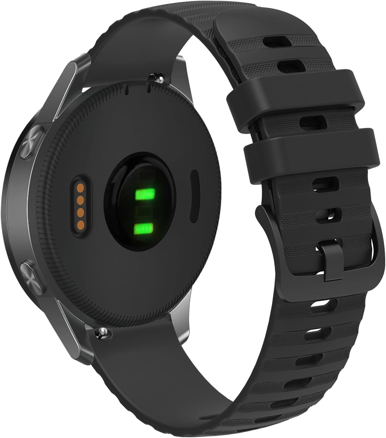 Stylish 18mm Silicone Wristband Compatible with Fossil & Garmin Smartwatches