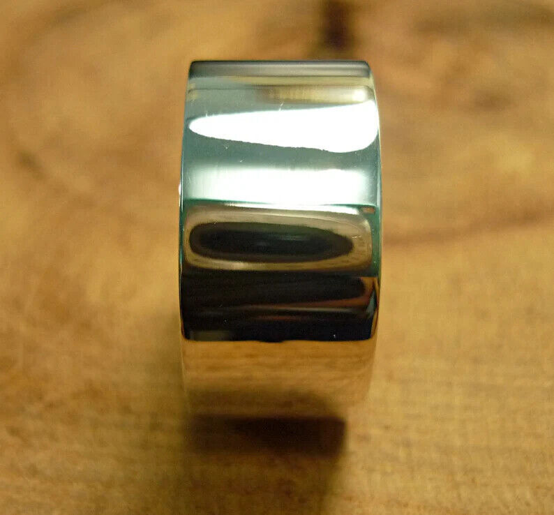 925 Sterling Silver Wide Band& Meditation Statement Handmade Ring All size-D-24