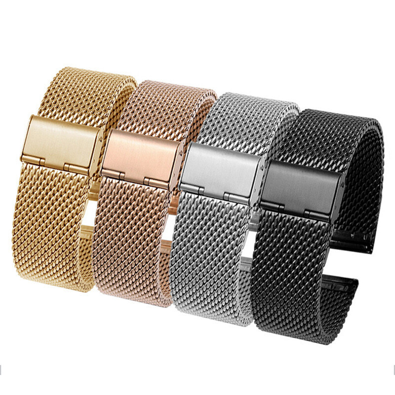 High Quality Milanese Mesh Stainless Steel Watch Strap Band Metal 18/20/22/24mm