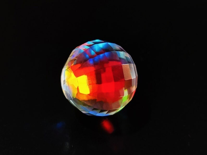 50.5 Ct+ Mystic Topaz Rainbow Color Natural Ball Shape Certified Loose Gemstone