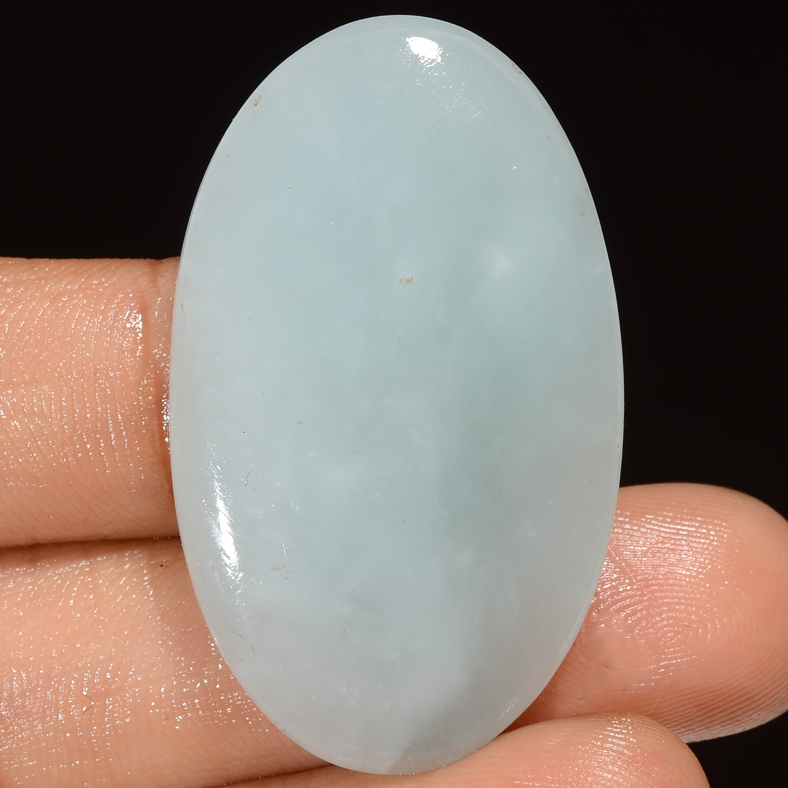 Natural Hemimorphite Oval Shape Cabochon Gemstone 49.5 Ct. 40X24X5 mm EE-45981