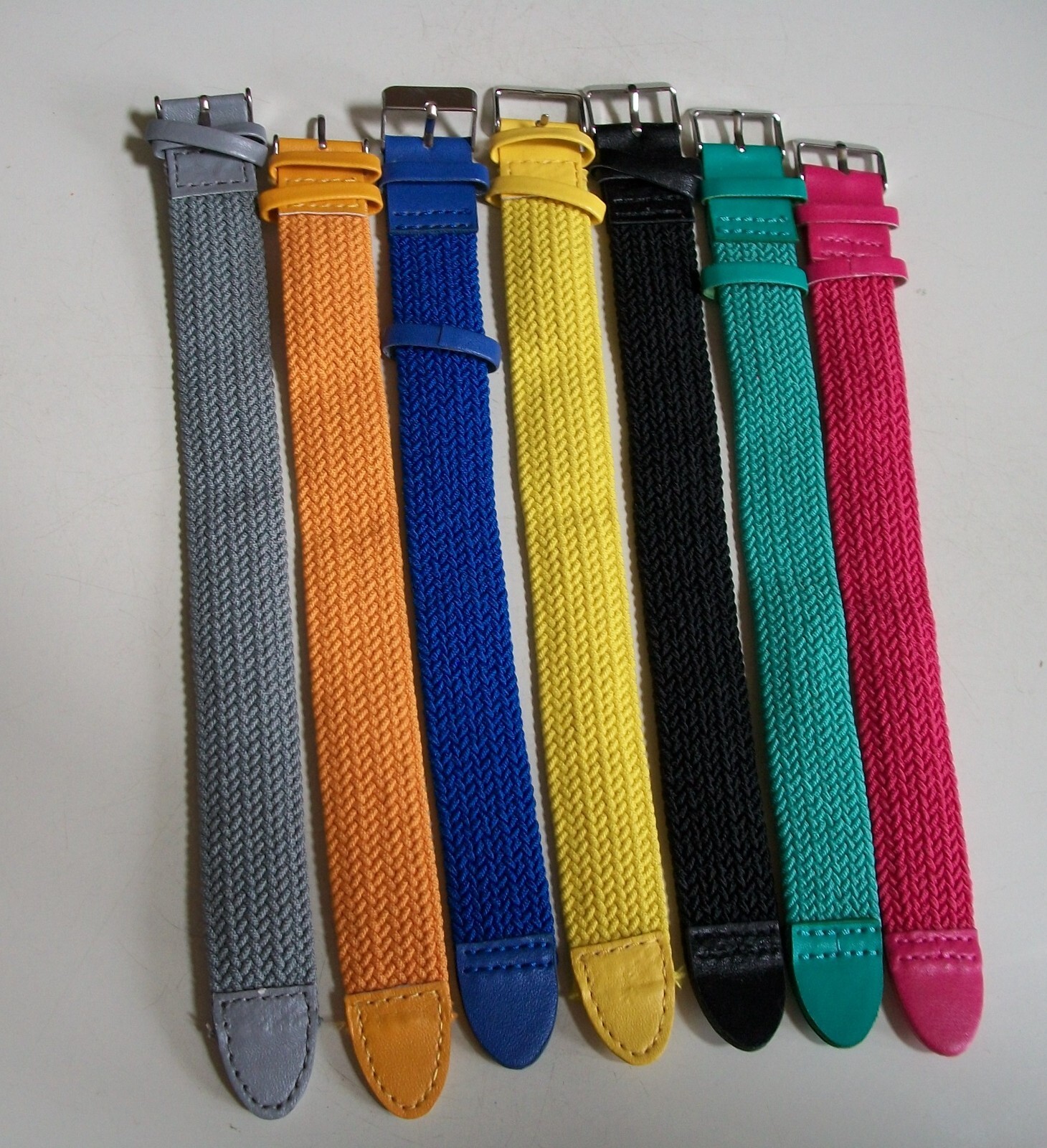 WOMEN’S 7 PIECES FABRIC FAUX LEATHER BAND FOR WATCH OR OTHER USE