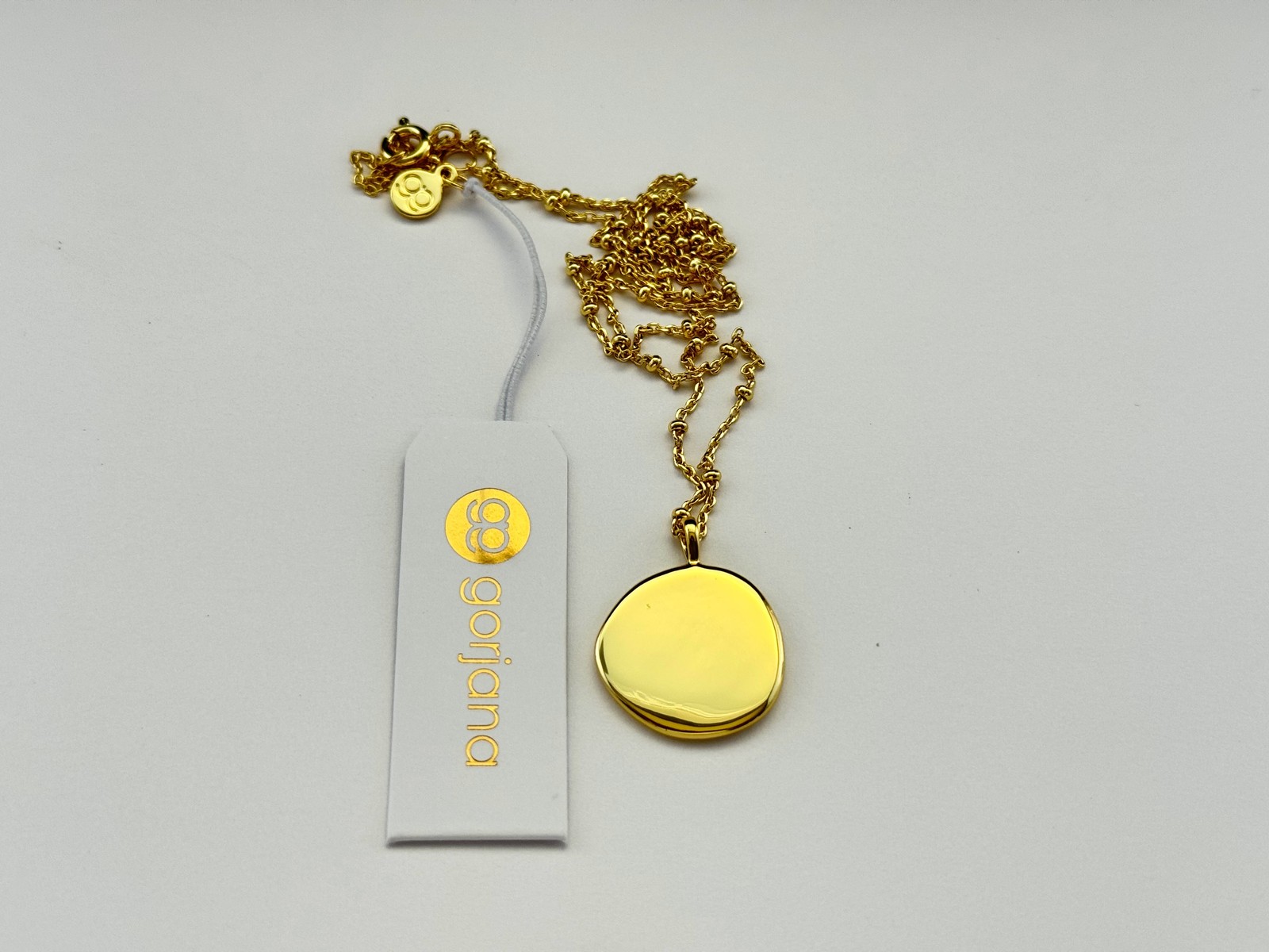 NWT ~ Gorjana Compass Coin Pendant Necklace 18k Gold Plated ~ Free Shipping