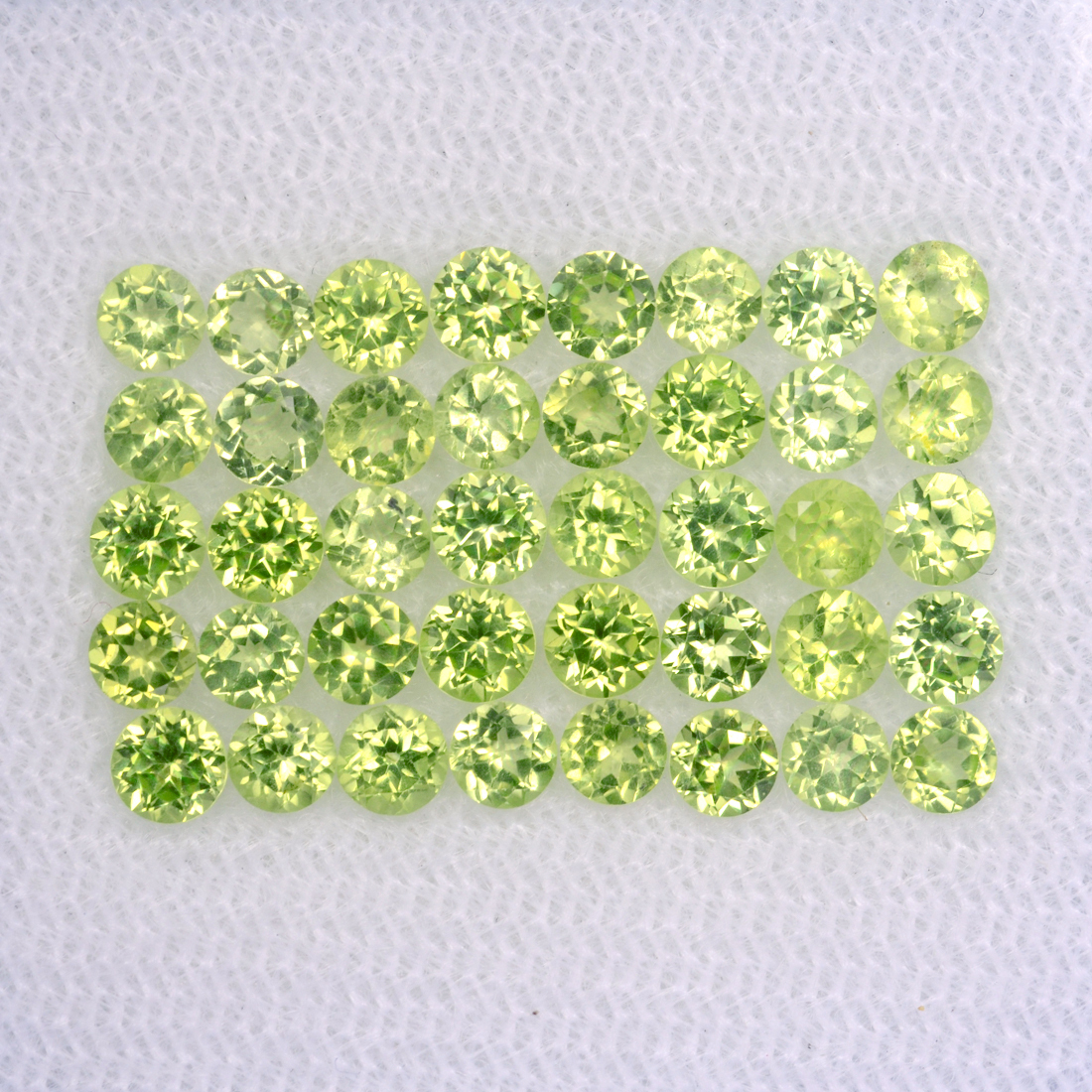 HI-CLASSIC SET! 5ct. 40PCS Best 100%Natural Green Peridot Round 3mm #14