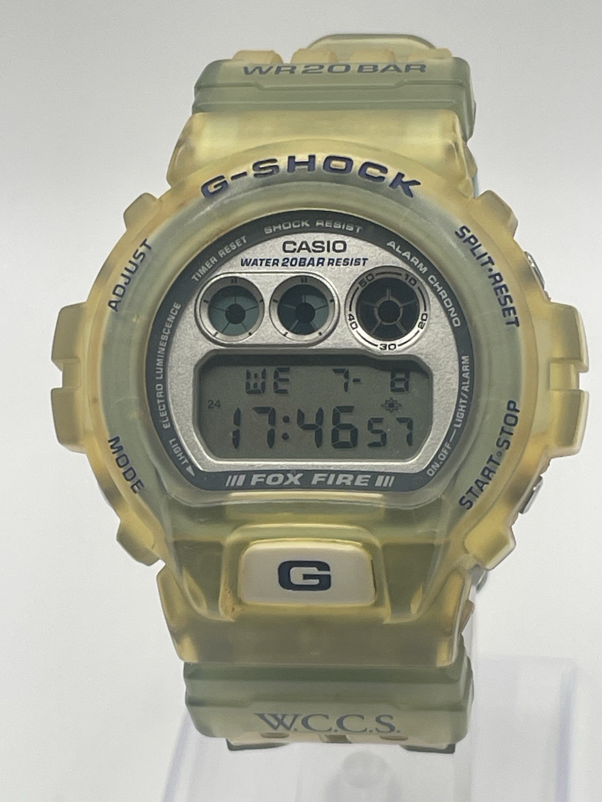 Casio G-SHOCK DW-6900WC W.C.C.S. Fox Fire III 1997 Vintage Box Manual Tested