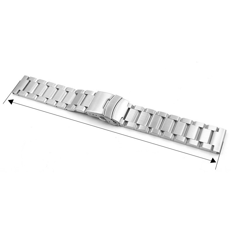 Mens Solid Brushed Watch Band Strap Stainless Steel Bracelet 18 19 20 21 22-25mm