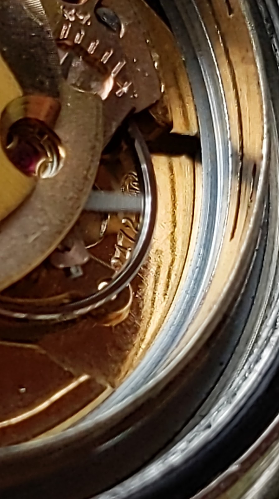 Vintage Titus Calypsomatic 7085 RARE Brown Dial Big Crown Model Caliber ETA 2472