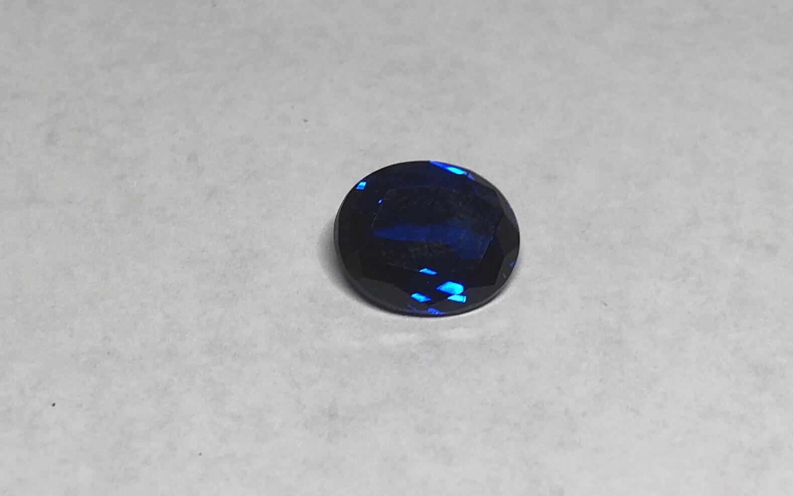 Synthetic Lab Created Spinel Blue Sapphire 14mm x 12mm Oval Loose Stone