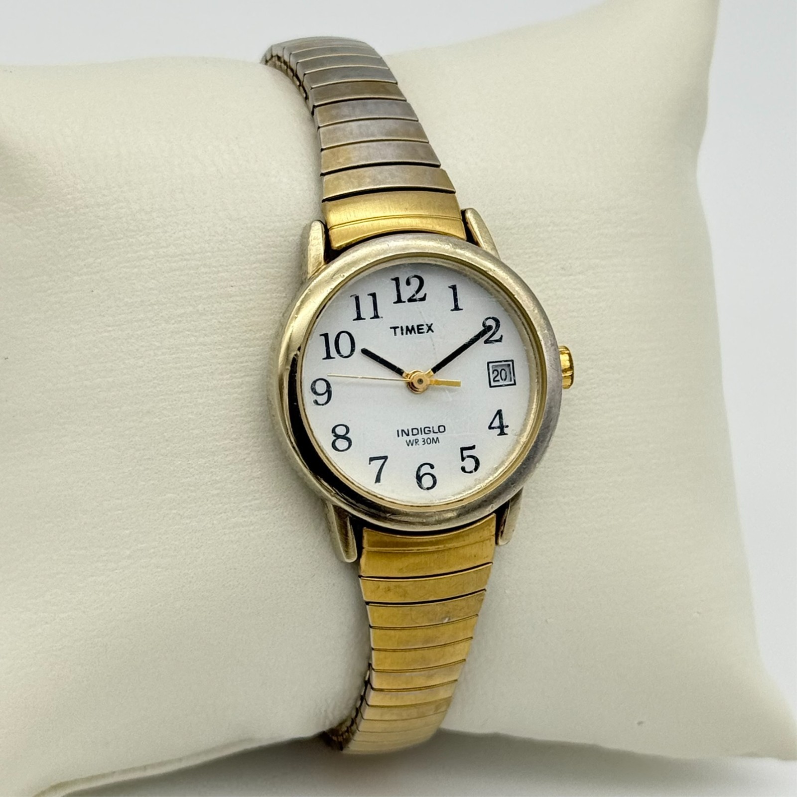 Women’s TIMEX Gold Tone Classic Easy Reader Watch, 25mm, Steel Flex Band T2H341