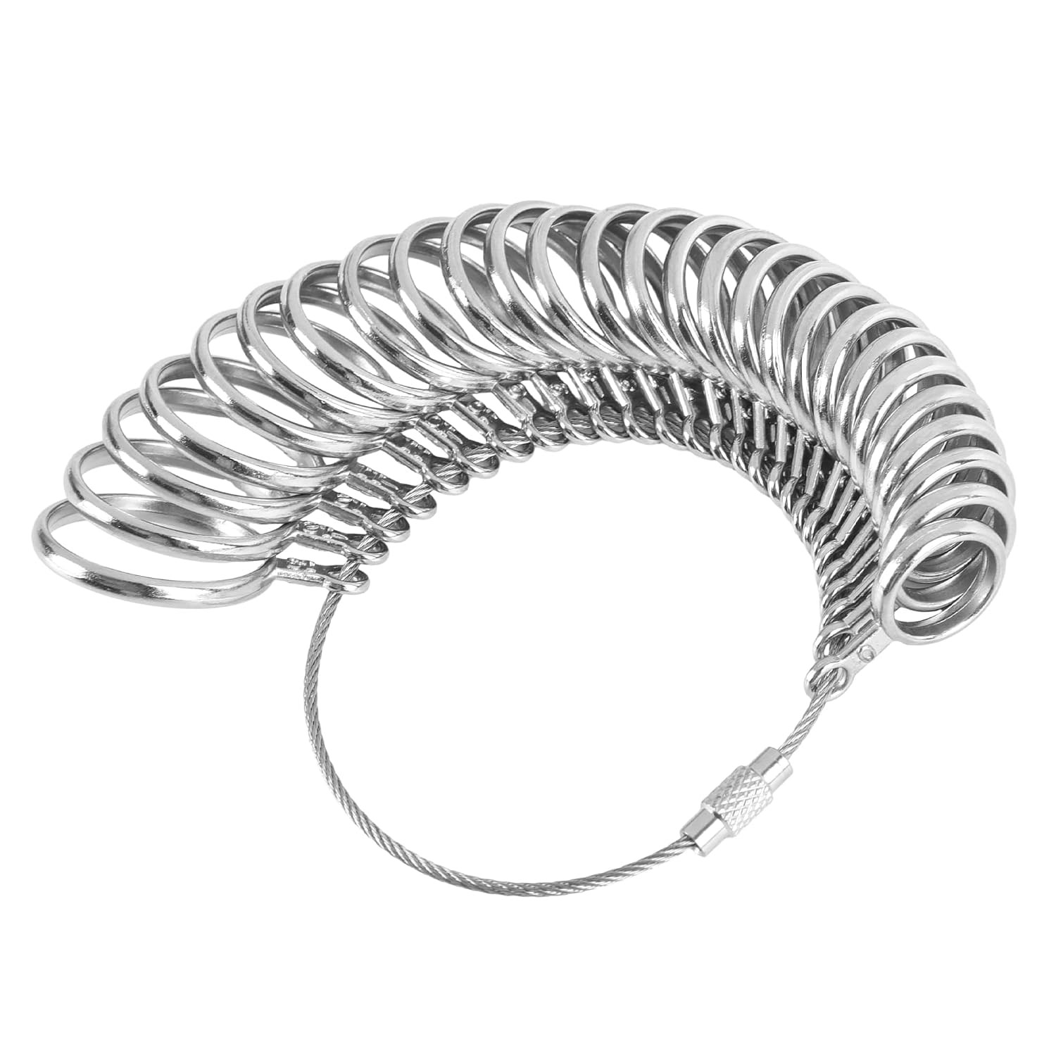 Ring Sizer Measuring Tool Stainless Steel Finger Rings Gauge 0-13 Sizing Measuri