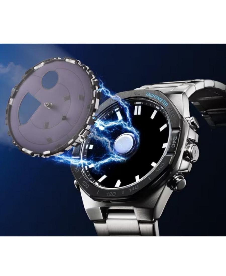 CASIO Men Digital Eco-Drive Casual Watch Classic Dress Blue Dial Waterproof Roun