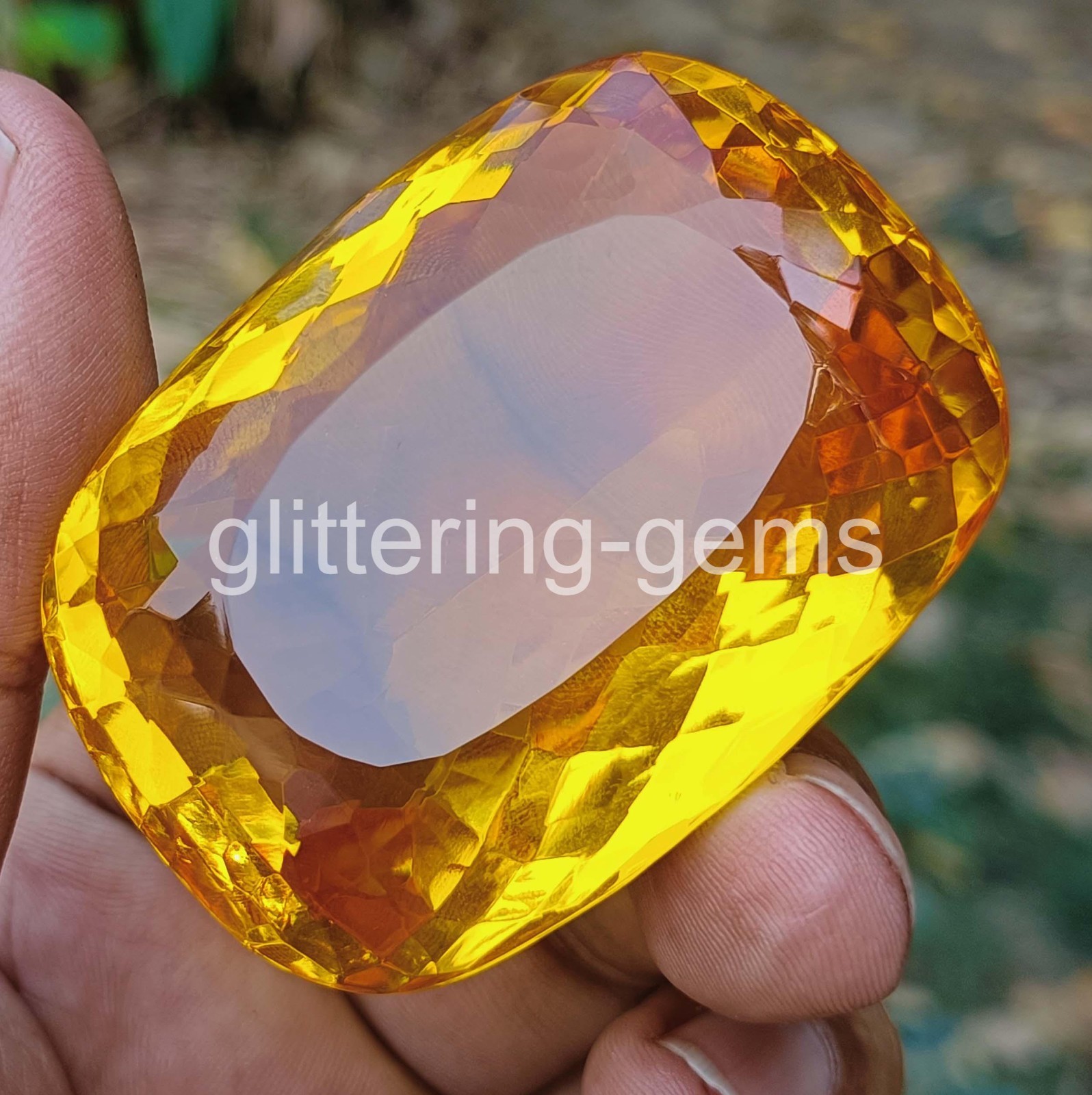 Natural Yellow Sapphire 2000 Ct Cushion Shape IGL Certified Loose Gemstone 6YHD