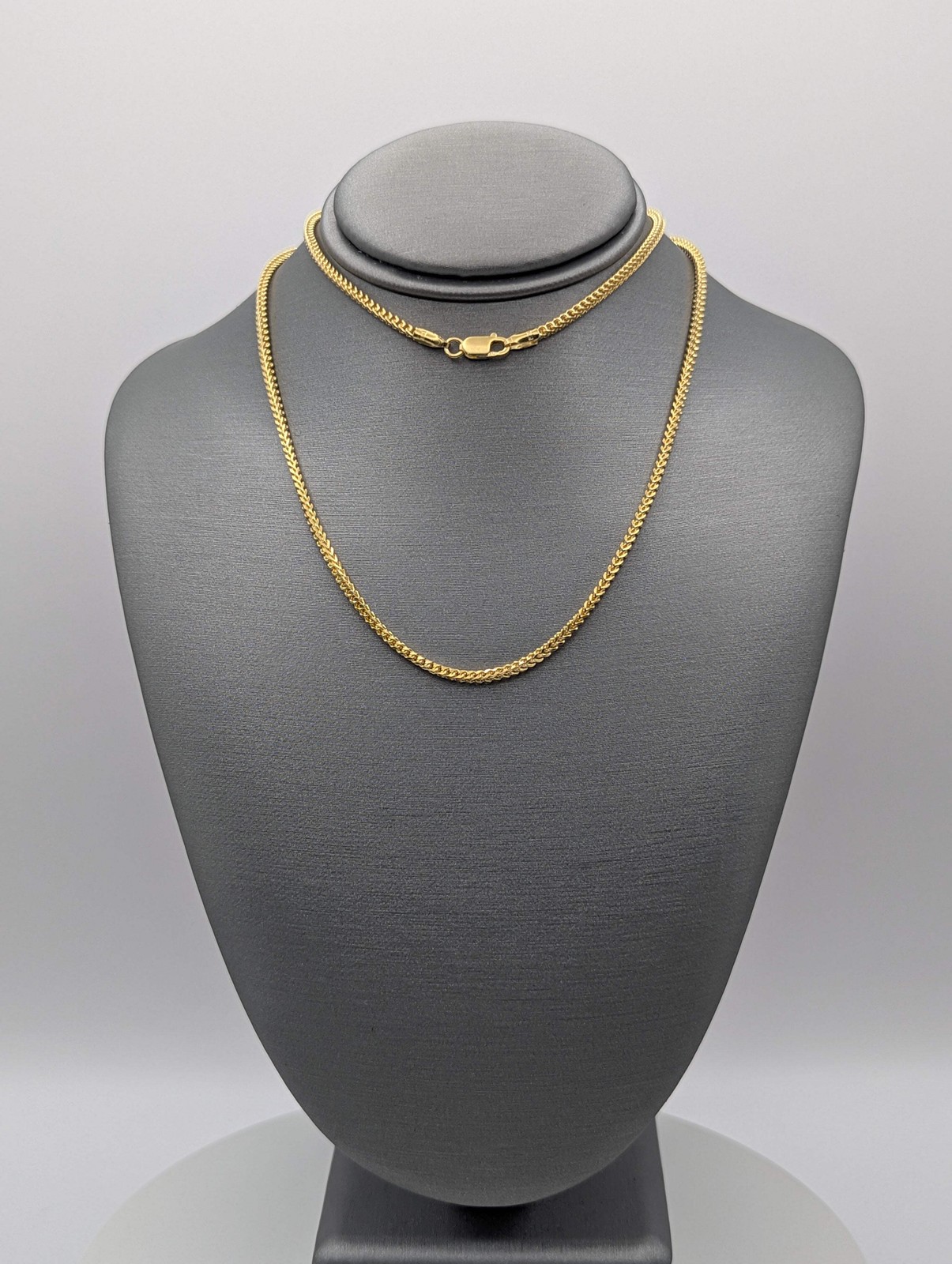 14K YG Solid Foxtail Chain