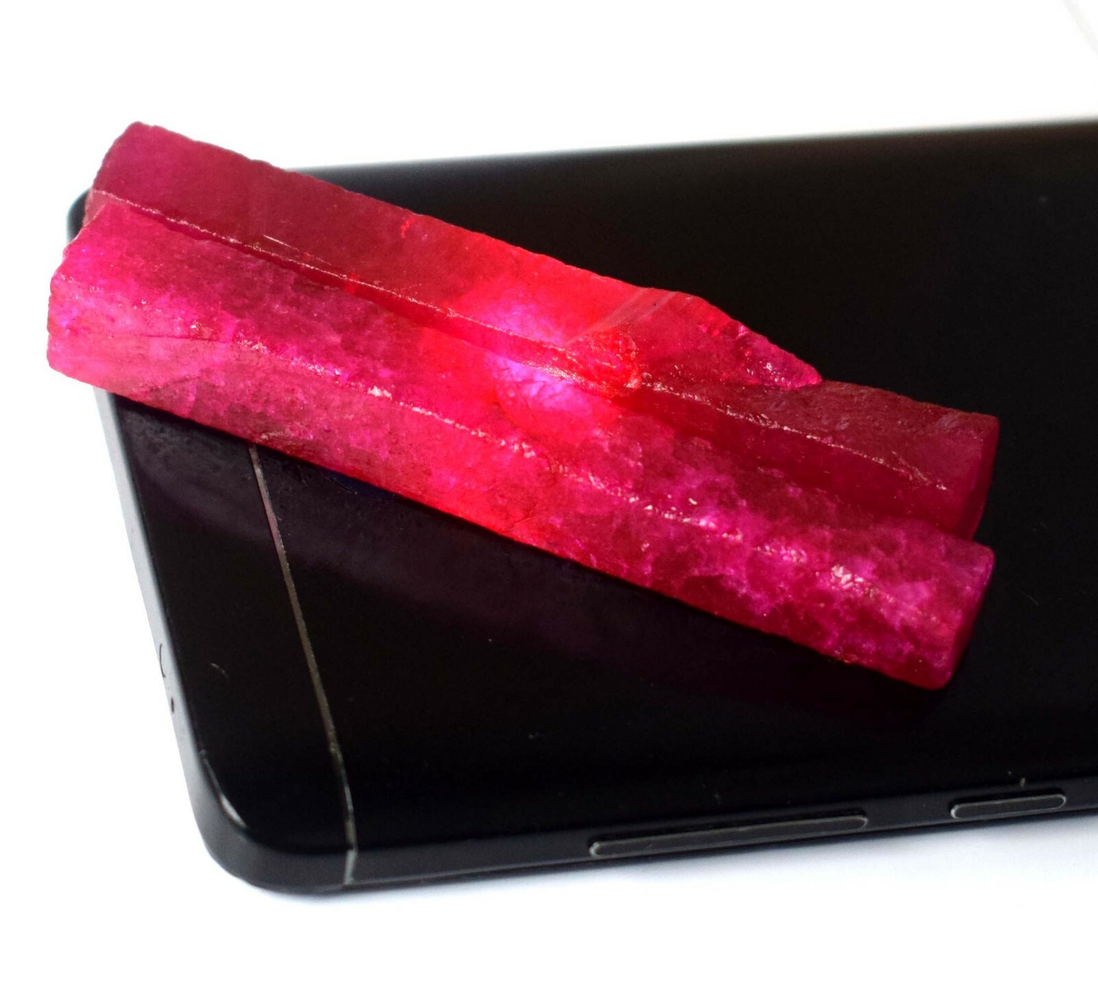 120 Ct./2 Pcs Natural African Red Ruby Gemstone Slice Rough SQ134 New Year Offer