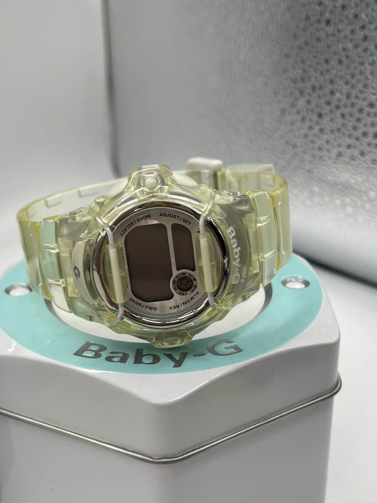 Casio Baby G 3252 BG-169R Ladies Digital Watch Transparent Rare Needs Battery!